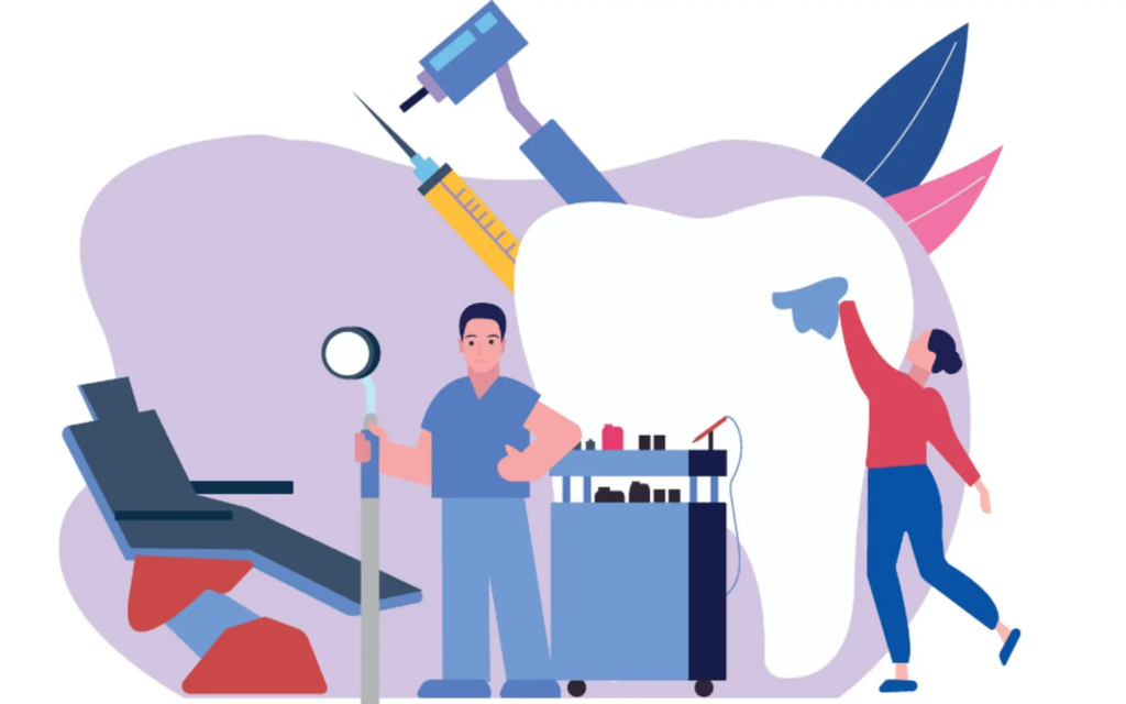 Wurzelkanalbehandlung Illustration